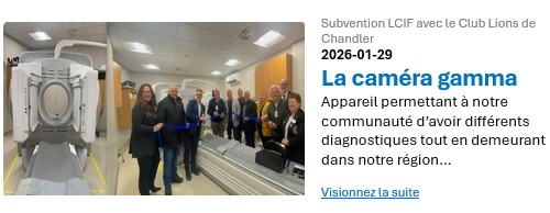 Inauguration Caméra Gamma à Chandler